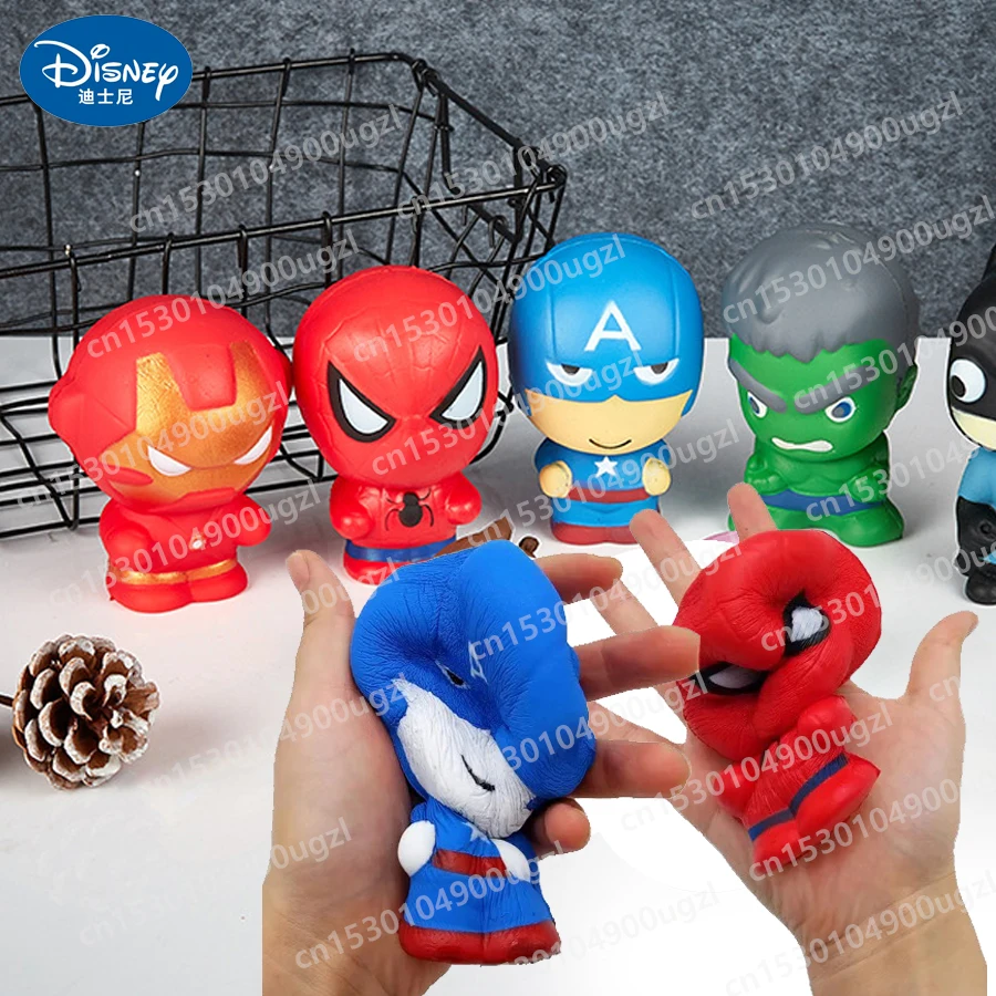 

Disney Spidermans Squishy Kawaii Squish Squishies Slow Rising Stress Relief Squeeze PU Toys Anime Figure Dolls Spiders-Mans Gift