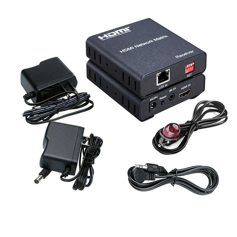 1080p HDMI Network Matrix Video Transmitter Receiver Many To Many Switch Splitter HDMI Rj45 Ethernet Extender Via Cat6 Cable