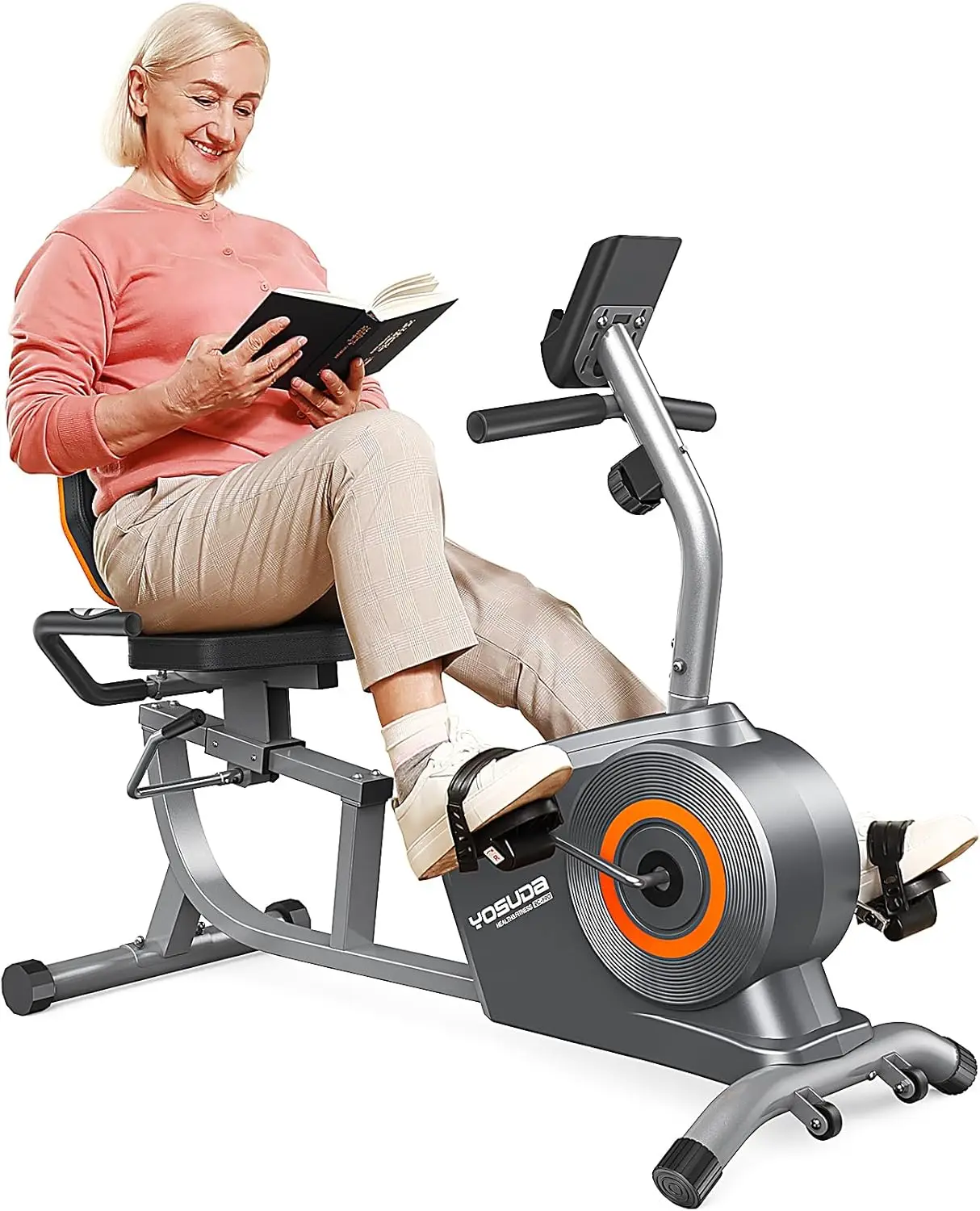 Exercise Bike for Adults Seniors with Quick Adjust Seat, Capacity & 16-level Resistance