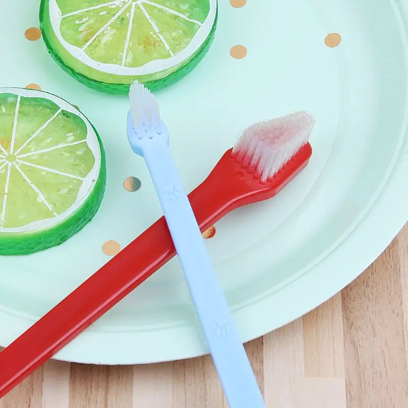 

Двуглавая зубная щетка для собак с длинной ручкой, легкая чистка зубов, зубная щетка для собак, кошек, домашних животных, уход