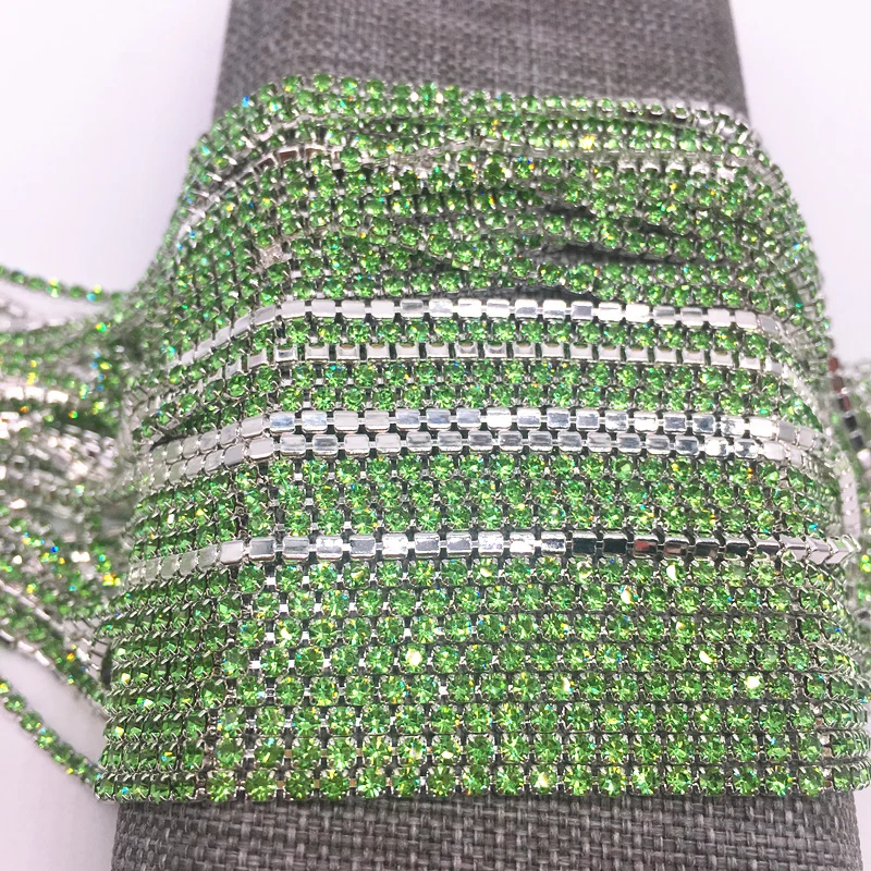 Elegant SS6 2mm Crystal Rhinestone Cup Chain for Jewelry and Fashion DIY Projects