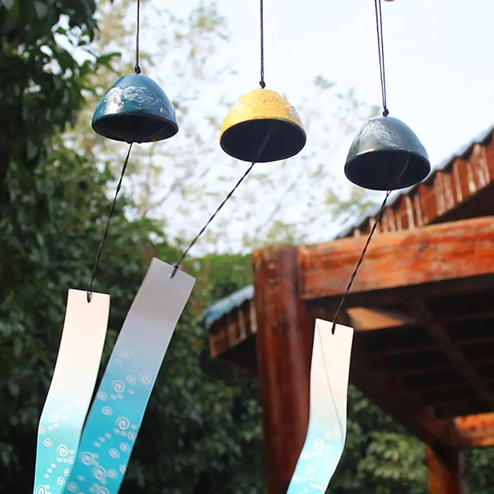 Japanese-style Wind Chimes Vintage Cast Iron Metal Chinese Hanging Bell Chinese Hanging Bell Garden Decoration Wind Balcony