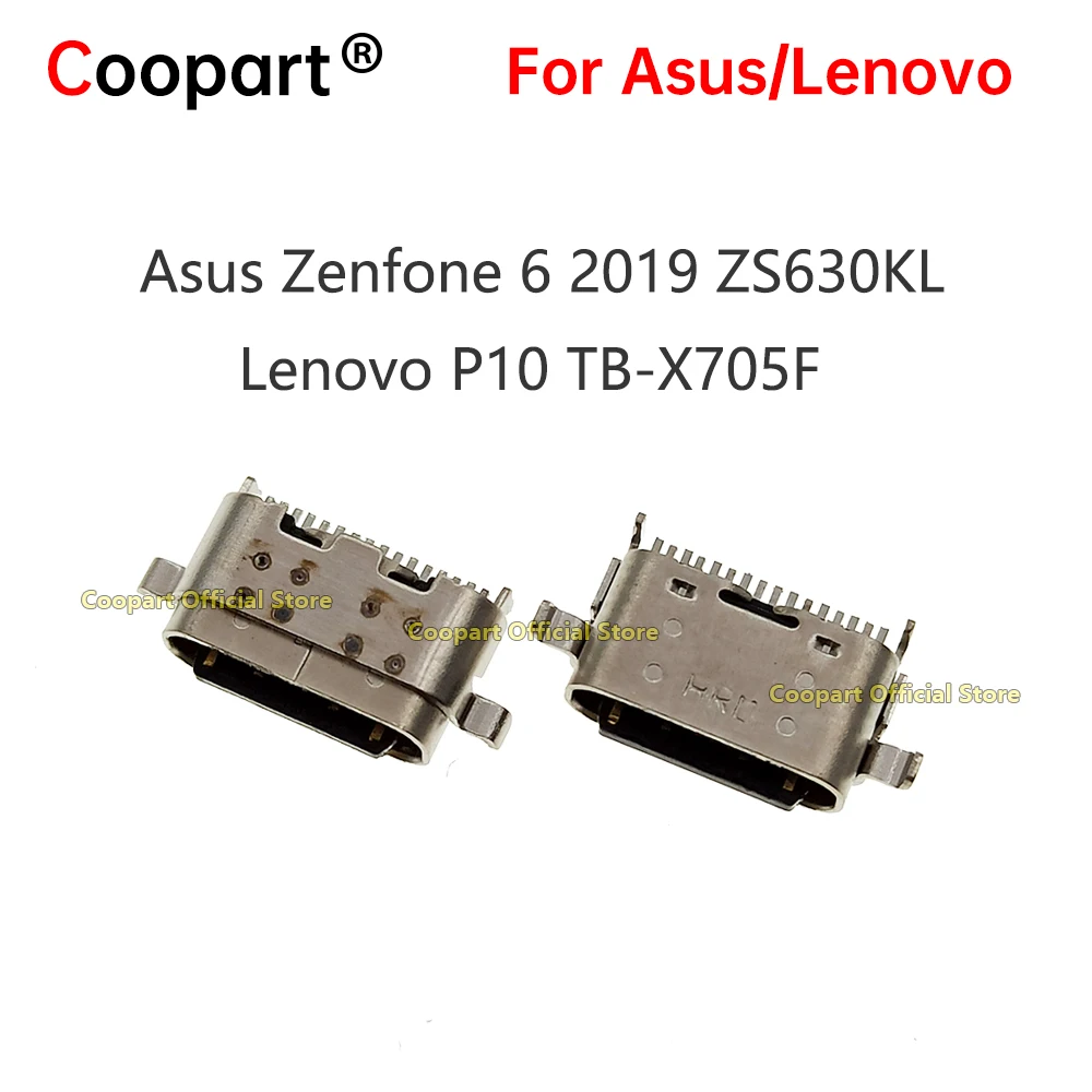 2 Pz Originale Nuovo Connettore Porta Dock Di Ricarica Usb Per Asus Zenfone 6 2019 Zs630Kl Lenovo P10 Tb-X705F