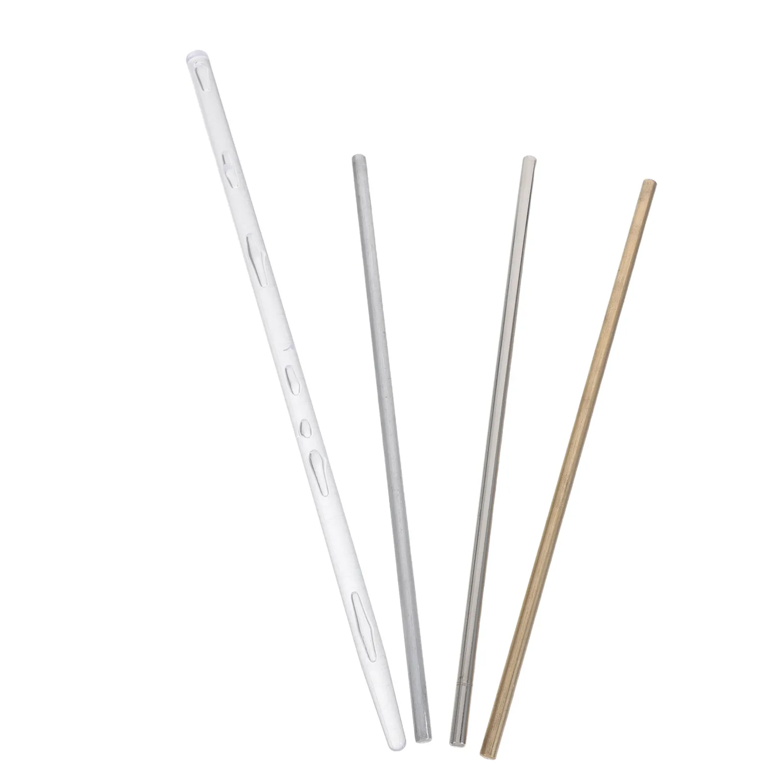 4Pcs 열전달 시연 막대 구리 알루미늄 철 플라스틱 열전도율 5Mm 직경 20C..