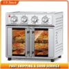 29.5 QT French Door Air Fryer Convection Toaster Oven, Extra Large 6 Slices, 1700W, Multifunction Oven for Air Fryer, Toast, Grill, Defrost, Bake, Time and Temperature Controls, Silver 1