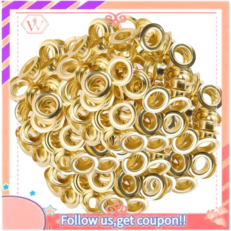 Upgraded Grommet Tool Kit Grommet & Washer Kit 500Pcs, 2 Grommets Kit, Suitable For Leather Bags Banner