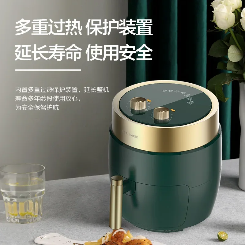 220V Large Capacity Electric Deep Fryer for Home Use-Multifunctional Non-Stick Air Fryer
