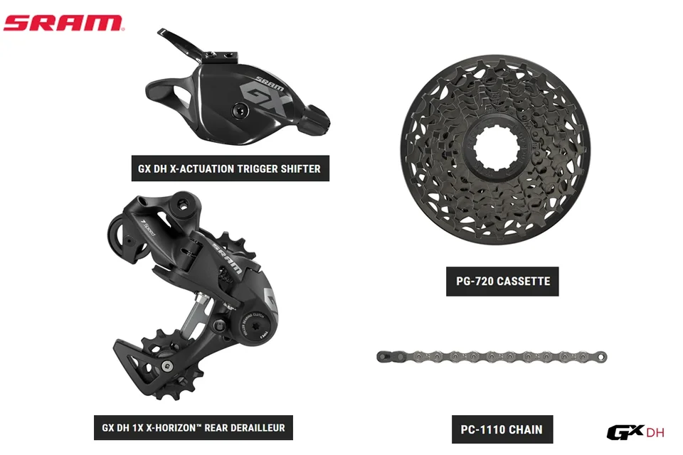 SRAM GX DH triggerシフター 7s SRAM/スラム GX DH 7s Trigger Shifter トリガーシフター