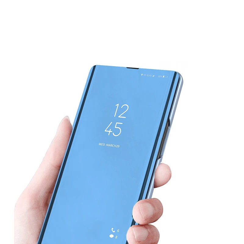 Premium Flip Magnetic Smart Mirror Phone Case - Elegant Protective Cover