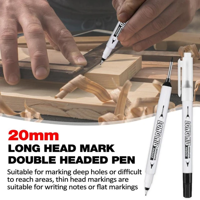Construction Marker Long Head Markers Mechanical Pencil Marker Woodworking  Tools Carpenter Pencil Multi-purpose Deep Hole - AliExpress