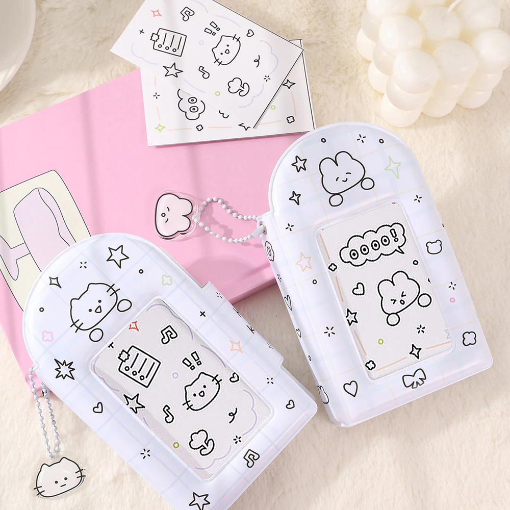 3 Inch Star Chasing Photo Album With Buckle Cartoon 28 Slots Storage Album Photocard Holder Collection Book Cartoon Card