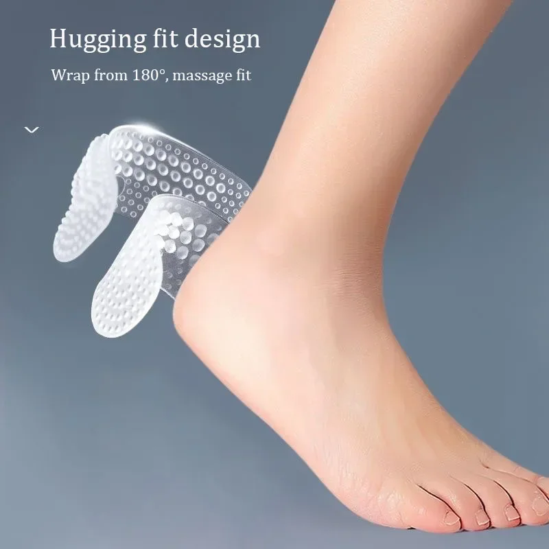 1Pair Silicone Heel Protector Women Insoles for Feet Heels Sticker Gel Non-slip Shoe Pads Pain Relief Foot Care Shoe Insert