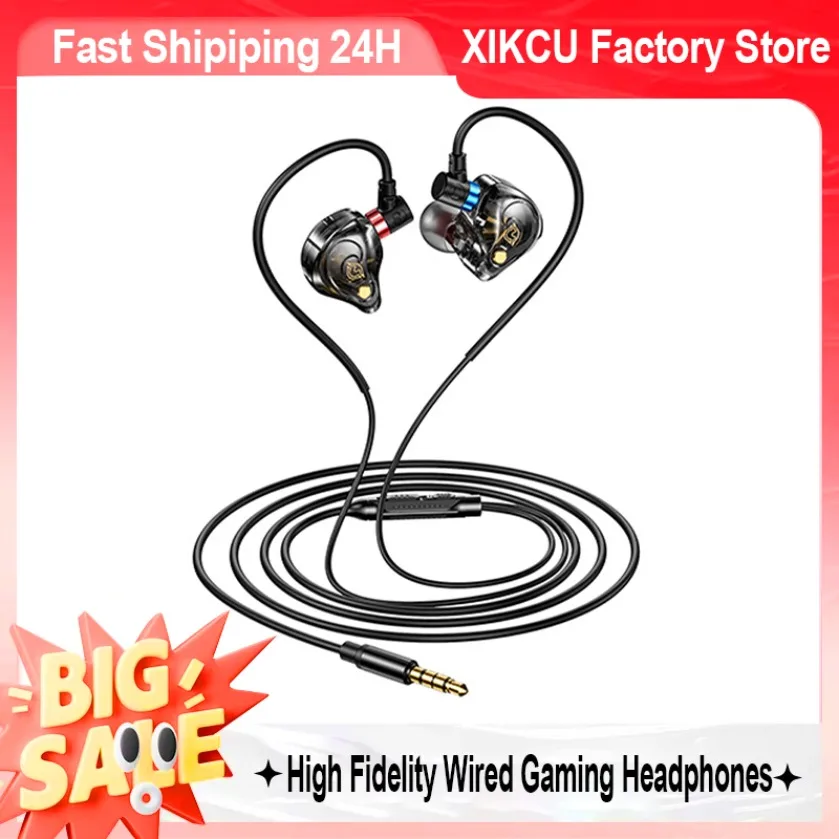 High-Fidelity Wired Stereo Gaming Headset with Noise-Cancelling Microphone