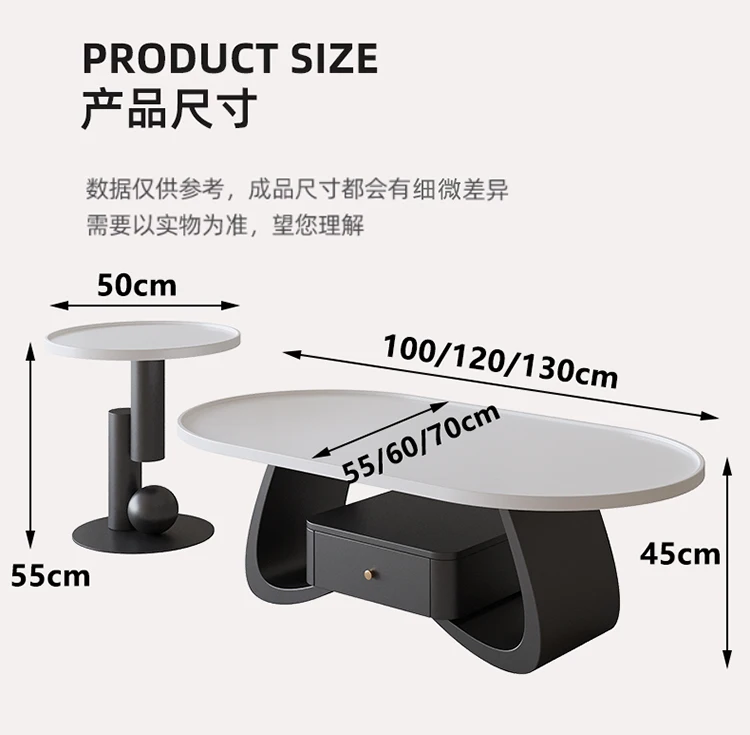 Cream Wind Simple Coffee Table Clear Cute Storage Light Luxury Living Room Nordic Side Table Unique Meubles Home Furniture