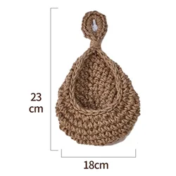 Handwoven Hanging Wall Basket Organizer for Kitchen and Garden Decor (M)