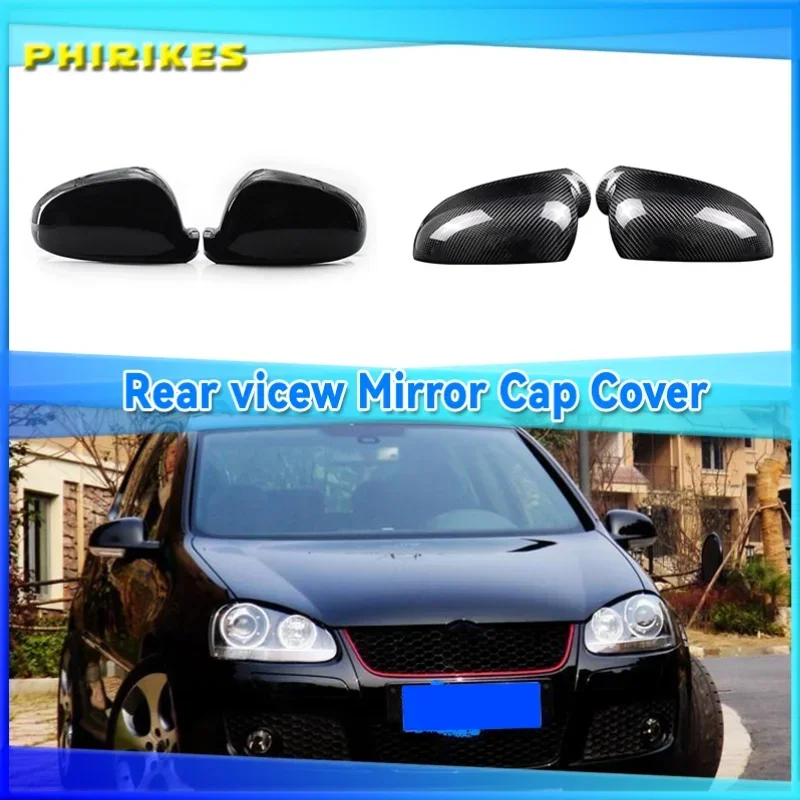 

2 pieces For VW Golf MK5 GTI Jetta 5 Passat B6 B5.5 Side Wing Mirror Covers Caps For VW Sharan Golf 5 6Plus Variant EOS 2007