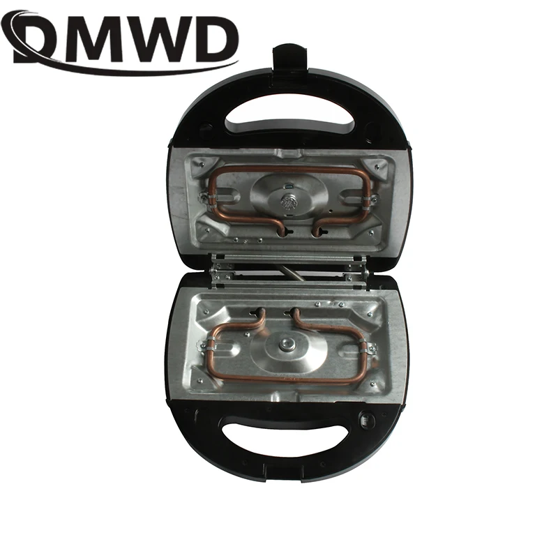 DMWD 3 in 1 Electric MINI Egg Waffle Sandwich Maker Grilling Plates Breakfast Baking Machine Panini Toaster Bread Frying Pan EU 6