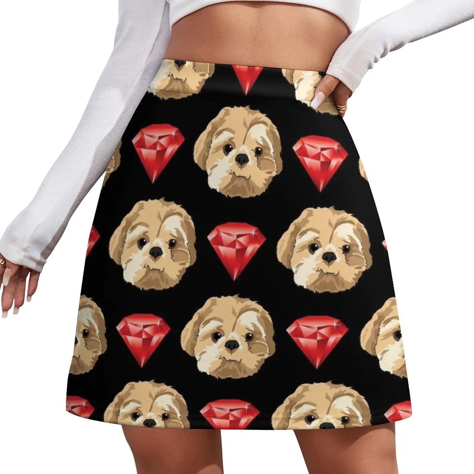 

Ruby Tzu Mini Skirt Female clothing mini denim skirt outfit korean style