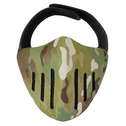 Máscara táctica Glory Knight Airsoft Paintball, máscara de protección militar para tiro al aire libre, media cara cálida