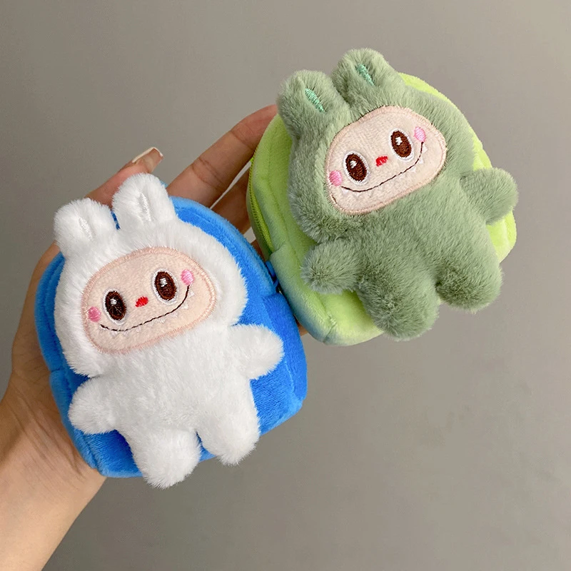 Key Case Coin Purse Coin Wallet Toy Storage Case Earbuds Storage Bag Labubu The Monsters Kawai Keychain Wallet Coin Purse Earphone Organizer Data Cable Organizer Bag Key Ring Gifts