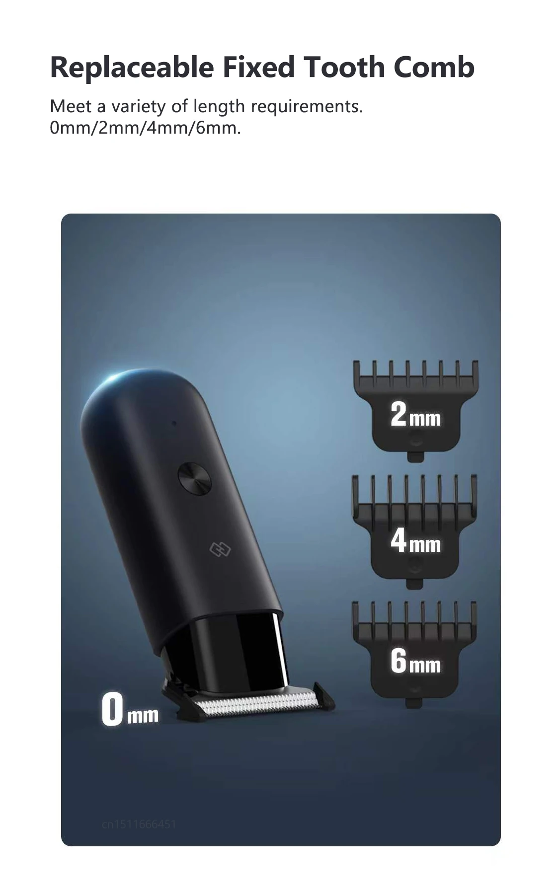 Xiaomi Hunaxing Multifunctional Mini Hair Trimmer IPX7 description image 9