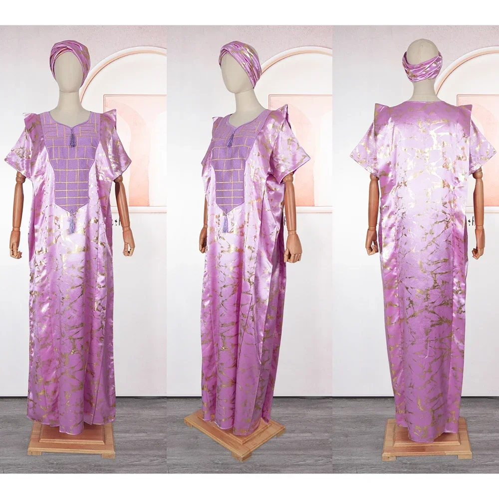 2025 Abayas For Women Dubai African Muslim Fashion Dress Caftan Marocain Evening Party Dresses Satin Boubou Robe Djellaba Femme 3