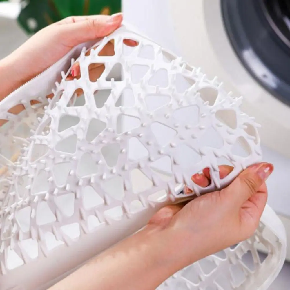 Description Picture 3 of item2Pcs Silicone Shoe Washing Machine Bag Anti-Deformation Reusable Shoes Laundry Bags Easy to Clean Shoe Storage Bag Sneaker