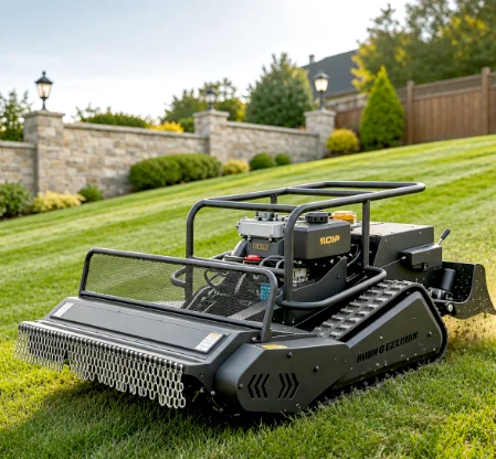 Ferngesteuerter Rasenmäher Kundenspezifische OEM-Grasschneidemaschine CE EPA Euro 5 Zertifiziert Direkt vom Hersteller Rasenpflegegerät