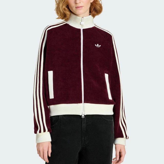Adidas Originals Trefoil Veste de sport classique en tricot ample pour femme KS0400 1