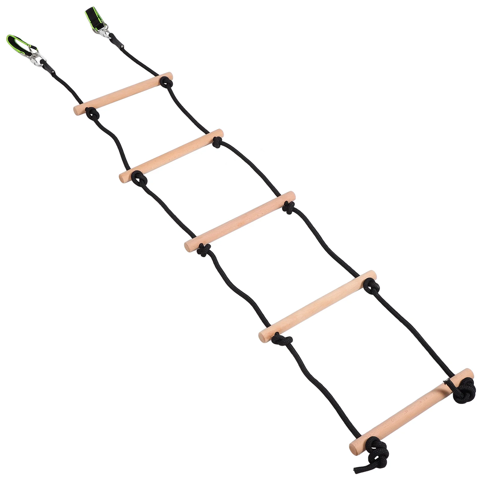 Kids Toys Climbing Sports Hanging Ladder Rope for Treehouse Wood Playground Accessories Ladders Child 6