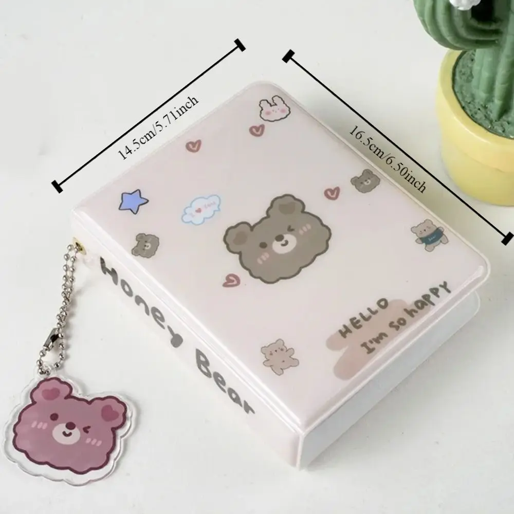 곰 포토카드 거치대 아이돌 카드 수집 투명 이너 페이지, 곰 사진 앨범 카드 필름 게임 카드 보호대, 10 장