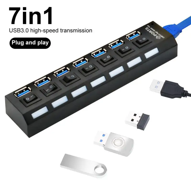 

Суперскоростной мини-Разветвитель USB 3,0 на 4 порта, 5 Гбит/с