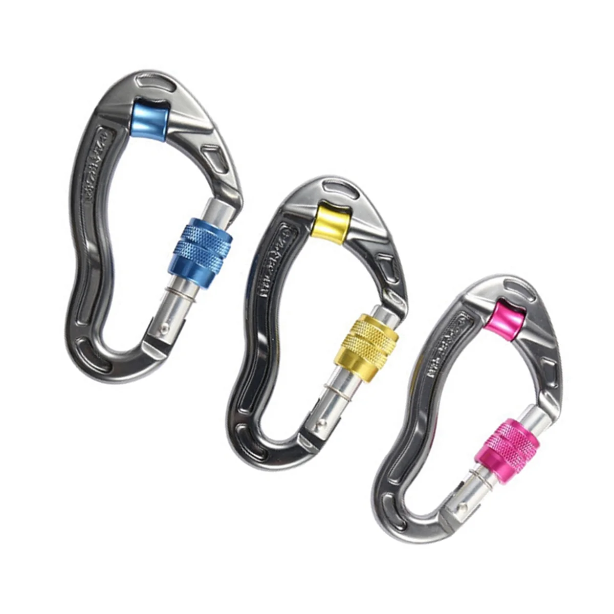 BAAU Rock Climbing Carabiner 25kN for Caving Mountain Climbing,Blue