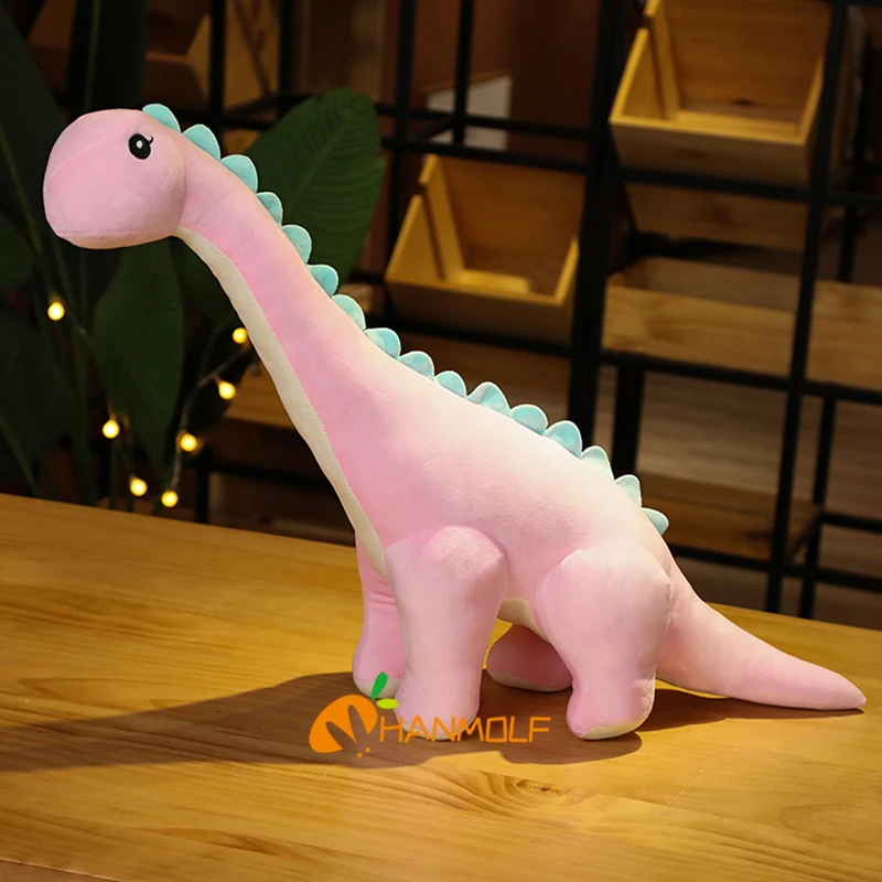 Simulación Animales de peluche dinosaurios y juguetes de peluche para niños 80cm Diplodocus verde 