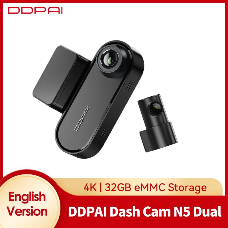 DDPAI N5 Dual Front and Rear 4K Ultra HD Resolution AI Dash Camera