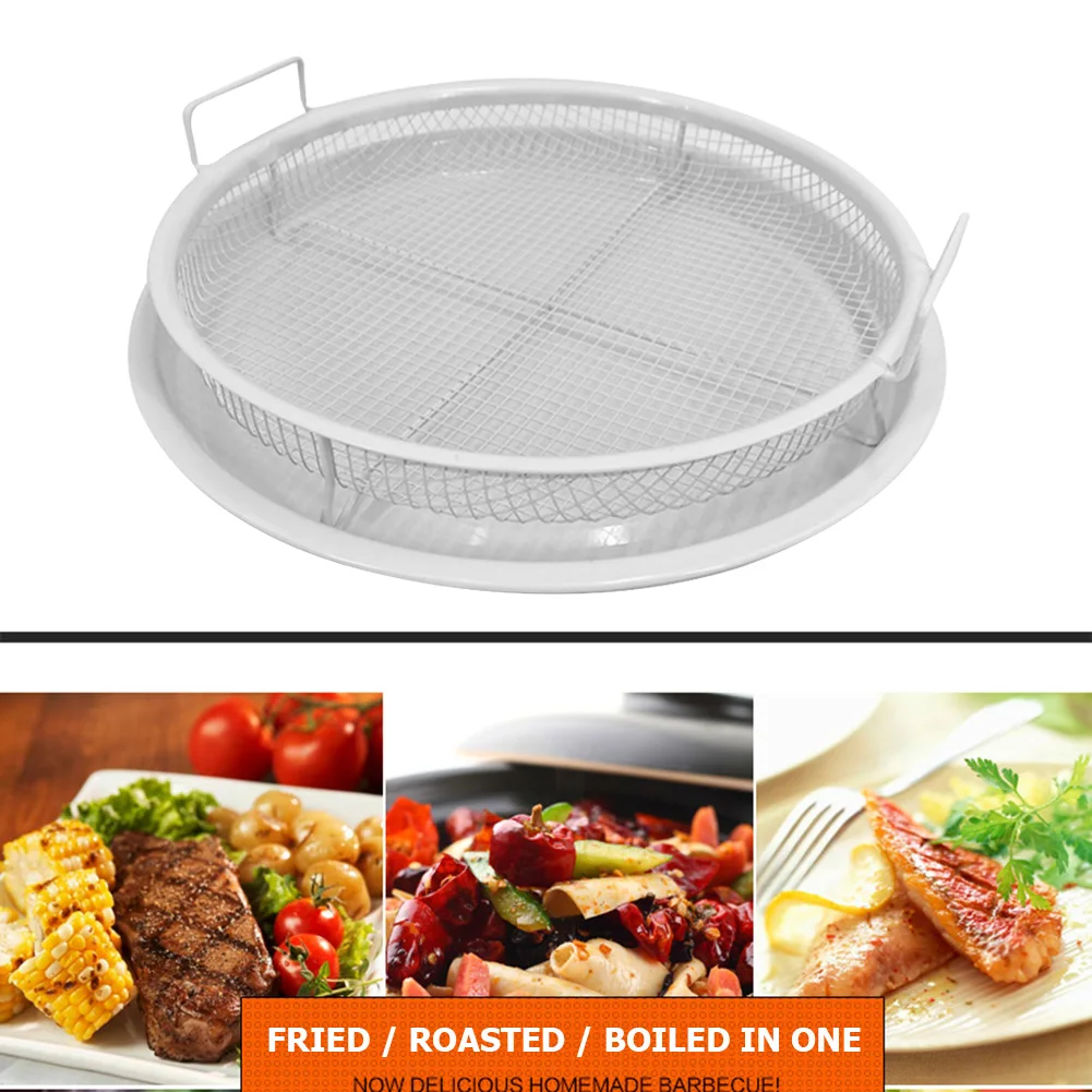 Air Fryer Basket for Oven,Stainless Steel Crisper Tray and Pan, Deluxe Air  Fry in Your Oven, 2-Piece Set, Baking Pan Perfect for the Grill 