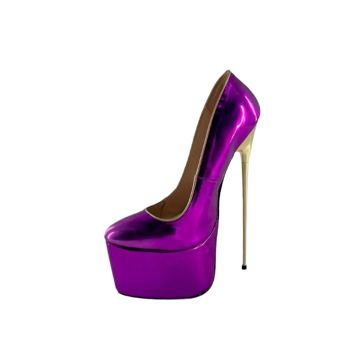 custom-made-new-sexy-single-shoes-22cm-super-high-heeled-metal-waterproof-runway-model-wedding-dress-night-shoes