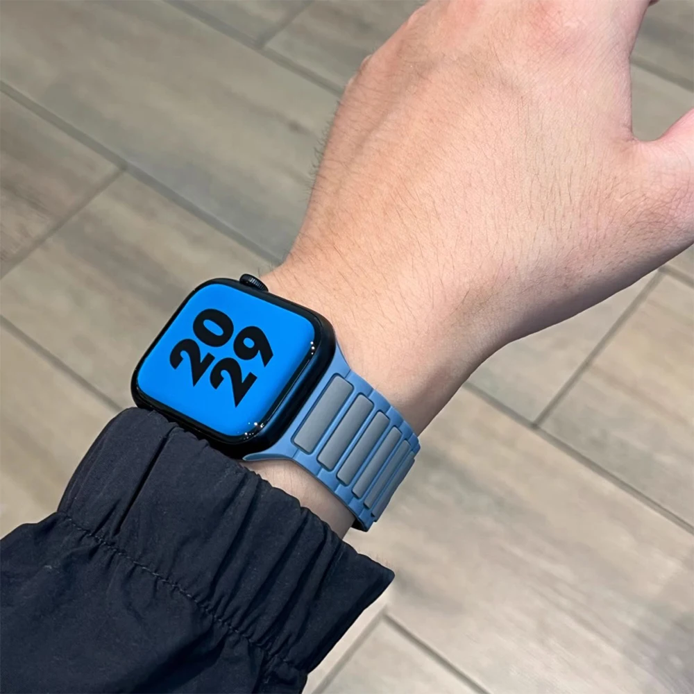รูปสินค้า สายซิลิโคนคุณภาพสูงสำหรับ Apple Watch ทุกรุ่น