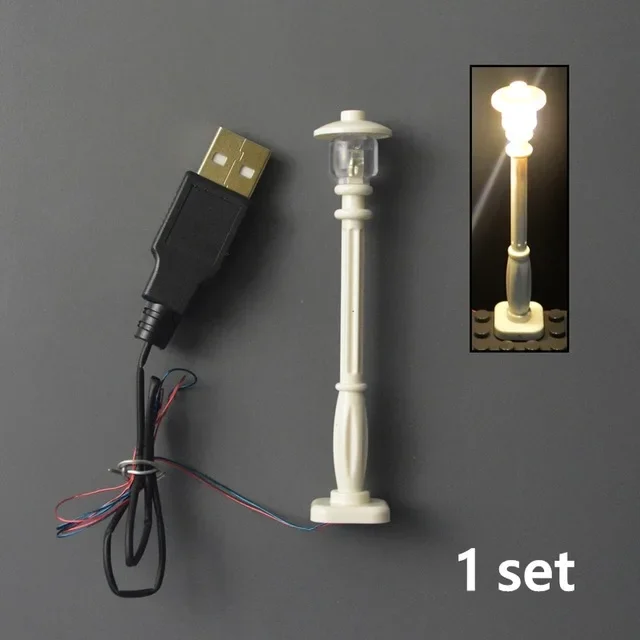 USB LED Mini Brick Building Block Lamp with Battery Box