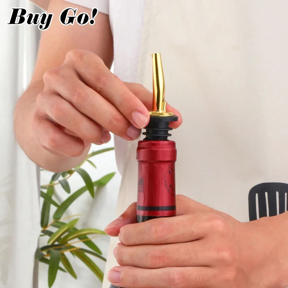 Liquor Pourers Wine Pourers Wine Accessories Wine Bottle Stoppers Liquor Dispenser 1-8PCS Stainless Steel Liquor Spouts Bottle Dispenser Wine Bottle Stopper With Goblet Champagne Cup Wine Cocktail Glass for Bar