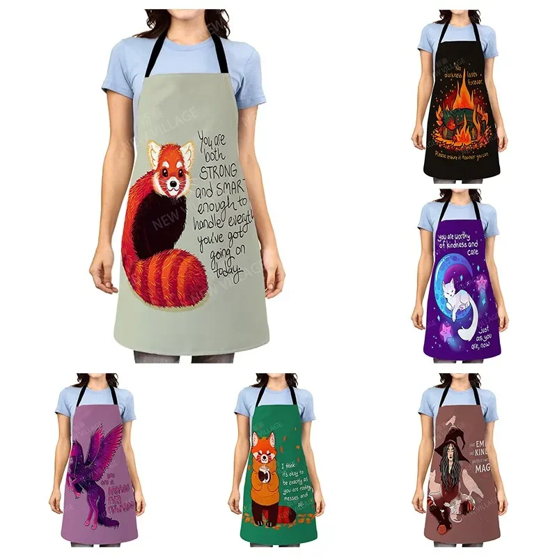 

Aesthetic Women kitchen apron kids original Children Waterproof girl princess waiter work apron oil proof cartoon kawaii cute