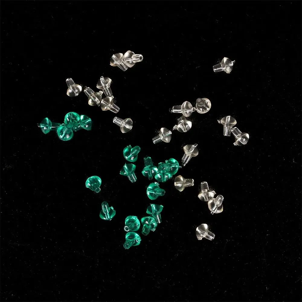 100 Perles D'arrêt Pour Pêche à La Carpe - Vert, 3,5 Mm, En Plastique Caoutchouc - Pour Fixer Appâts, Pop-up