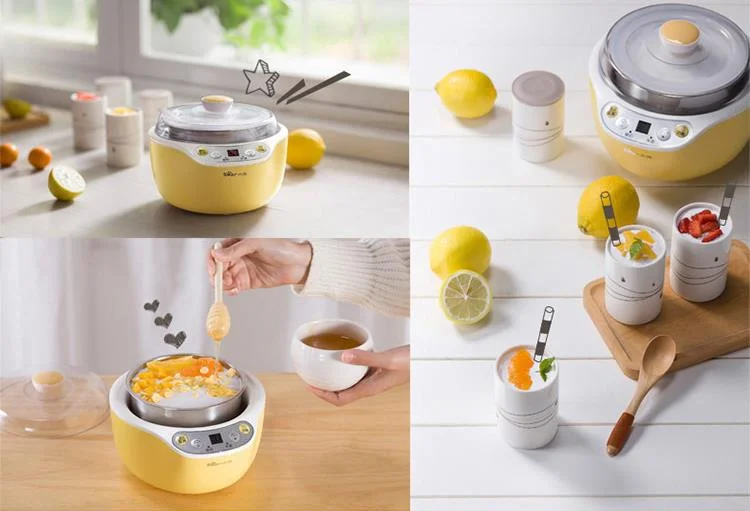 Bear household Yogurt Machine Home Automatic Rice Wine maker Stainless Steel Liner Ceramic 4Cups 1L SNJ-B10K1 smart timing