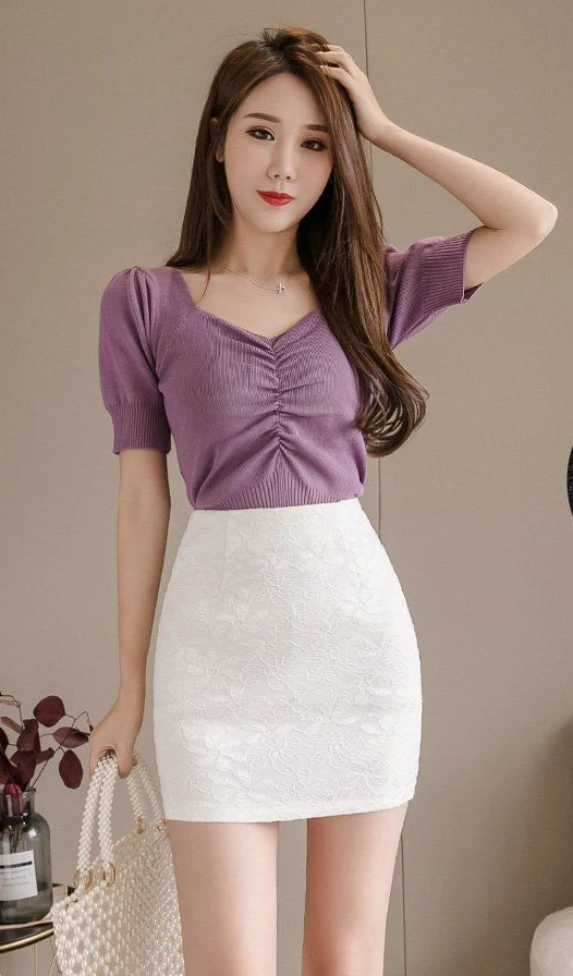 Chiffon White Womens Skirt Mini Formal Office Wrap Suit with Clothing Short Skirts for Women Tight Summer 2025 Luxury Trend Y2k