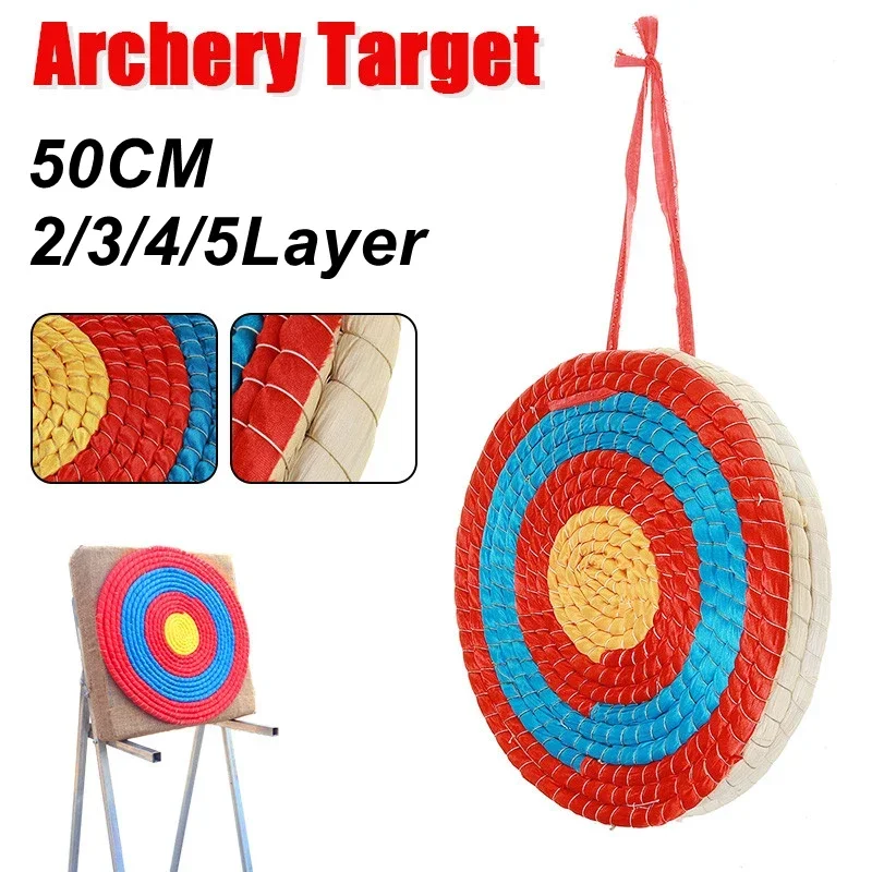 

50CM 2/3/4/5 layer Compound bow recurve bow shooting target grass target archery straw products target bow arrow shooting target