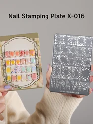 1pc Versatile Nail Art Stamp - Lovely Star and Bow Patterns (Gangban X - 016)