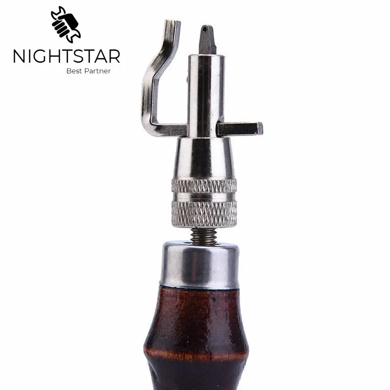 7 In 1 Pro 가죽 공예 조정 가능한 스티칭 및 그루버 주름 가죽 도구 DIY 실용적인 핸드 툴 세트