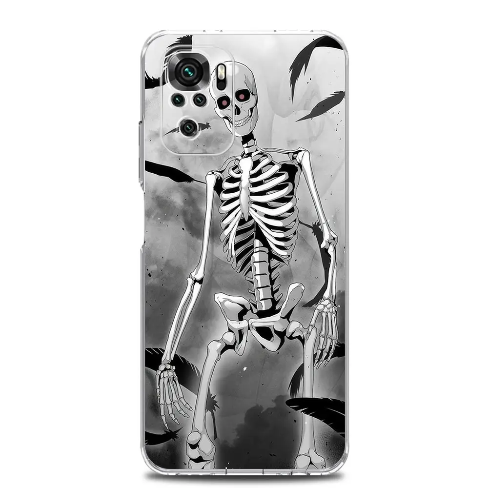 Clear Skeleton Design Phone Case – Transparent Fun Print Cover
