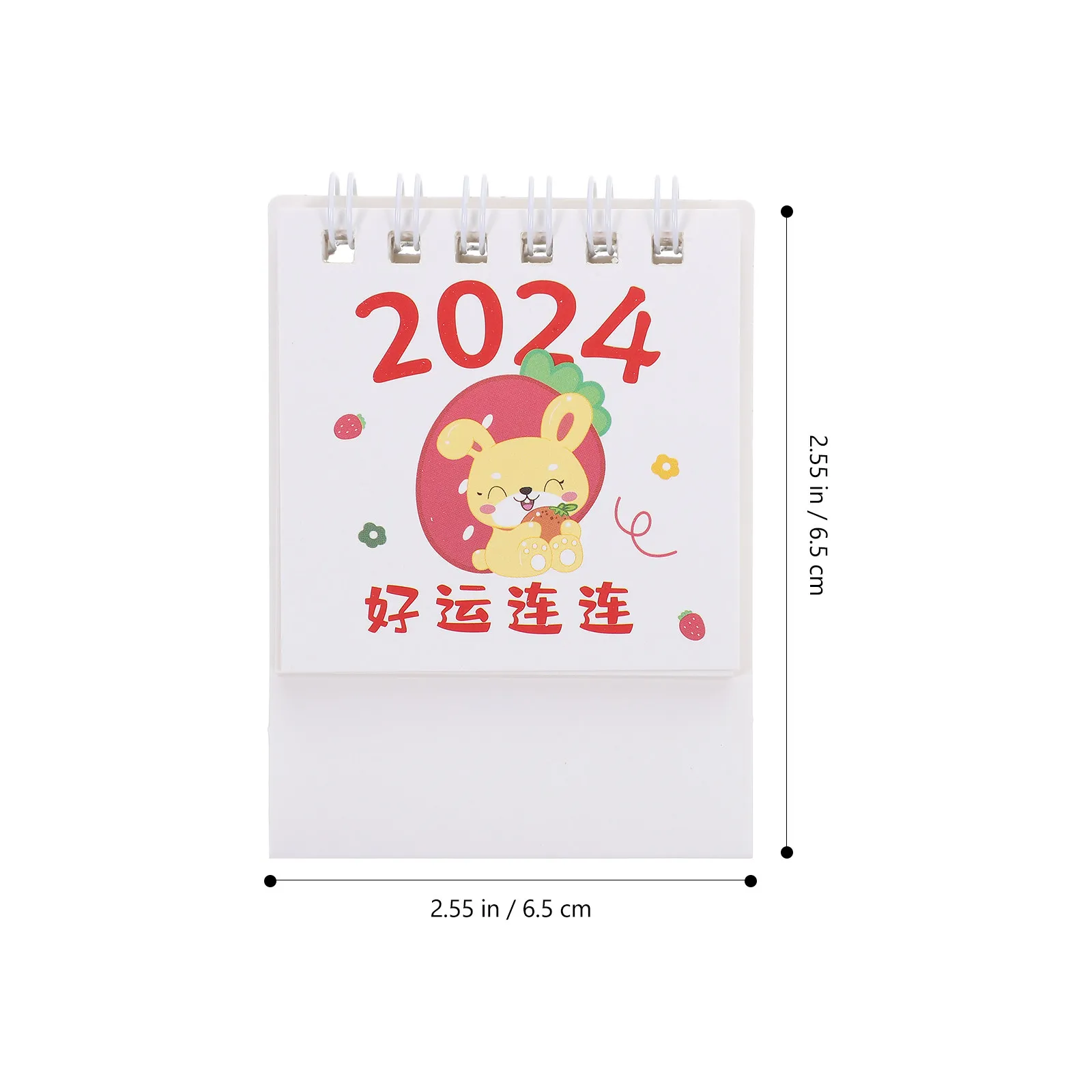사무실 책상 달력 2024 소형 일상용 월간 플립 달력 두꺼운 종이 생일 휴일 추적기 세련된 홈 액세서리