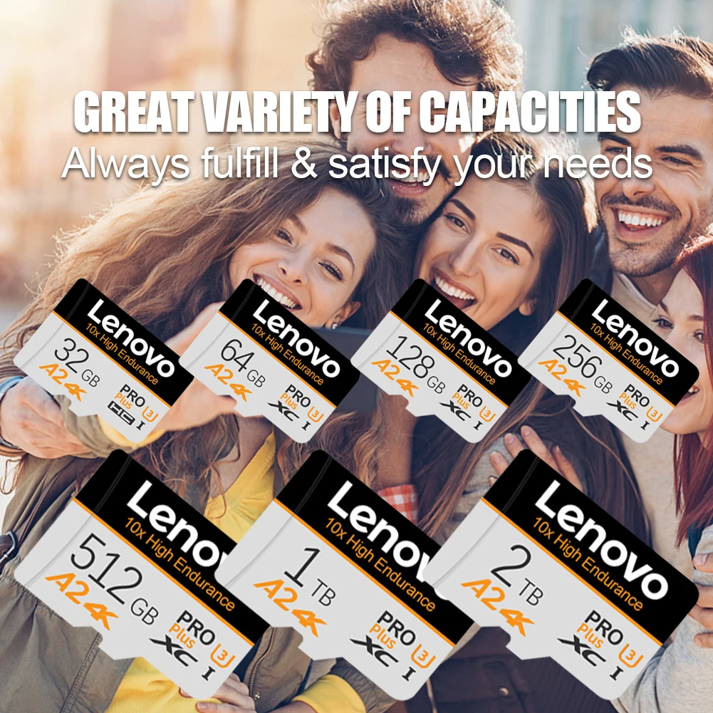 thumbnail image 5 of Tarjeta de memoria original Lenovo de 1 TB y 2 TB, tarjeta Micro TF SD de alta velocidad de 512 GB, tarjeta SD V60 U3 TF para Nintendo Switch, Ps4 y Ps5, 5 of 5